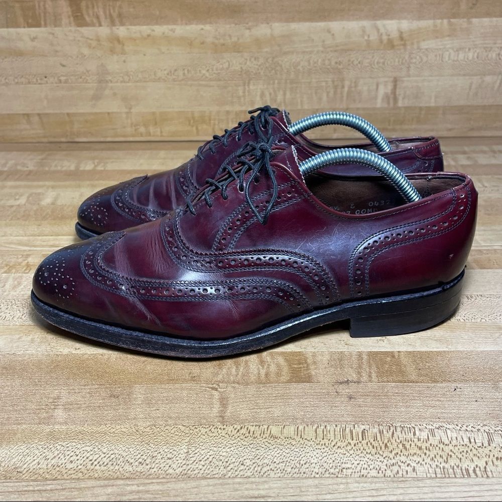 Allen Edmonds Lloyd Wingtip Shoes Oxford Size 8.5E